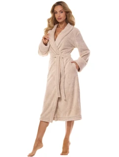 Dlouhý dámský župan model 20207226 Camelia 4XL - L&L