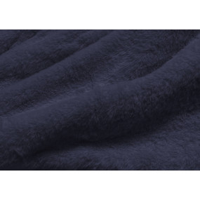 Tmavě modrá teplá dámská zimní bunda (W629BIG)