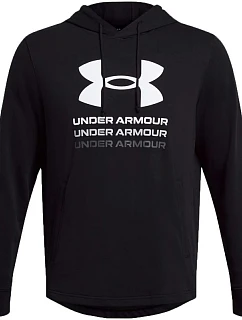 Pánská mikina Under Armour UA Rival Terry Graphic Hoodie, černá, 1386047 001