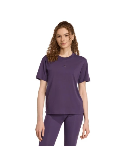 Dámské bavlněné tričko Essentials Small Logo fialové model 21342860 - ADIDAS