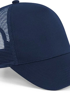 Beechfield B 642 5 panelová Snapback kšiltovka "Microknit Trucker" 53.0642 french navy