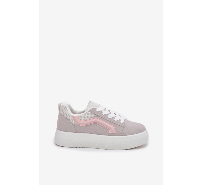 Dámské Tenisky Na Platformě Šedé model 21694948 - Boto Dámské Tenisky Na Platformě Šedé model 21694948 - Boto