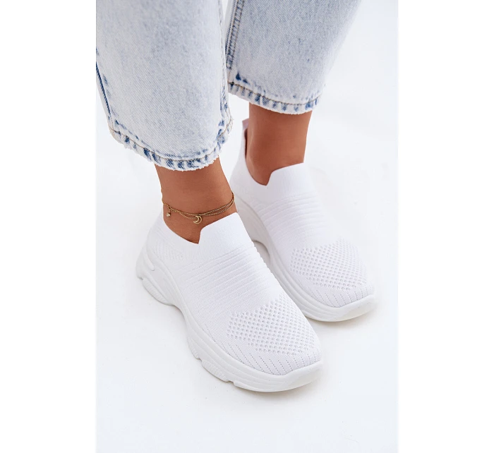 Materiálové Sportovní Dámské Boty Bílé model 22107401 - Boto