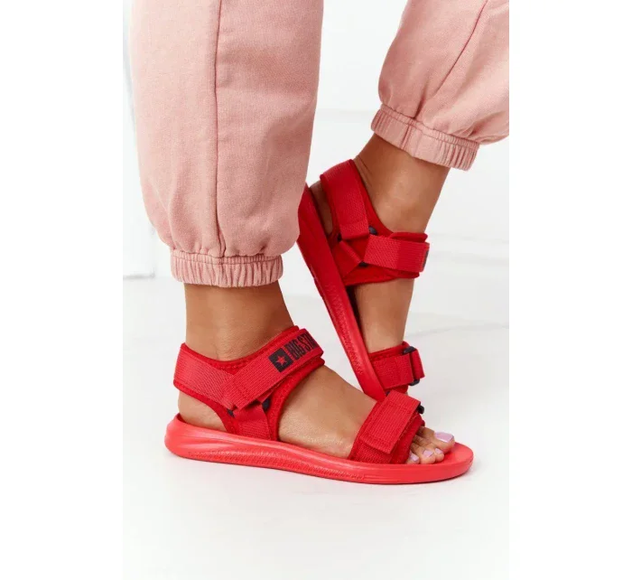 Women's Sport Sandals Big Star HH274A027 Red Women's Sport Sandals Big Star HH274A027 Red