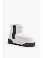 Nízké sněhule na silné podrážce D.Franklin DFSH371011 Bílé Nízké sněhule na silné podrážce D.Franklin DFSH371011 Bílé