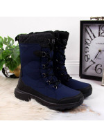 Dámské nepromokavé sněhové boty 2105 DK61B Tmavě modrá - DK