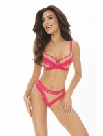 Dámská podprsenka model 21223826 Tmavě růžová s béžovou - Axami