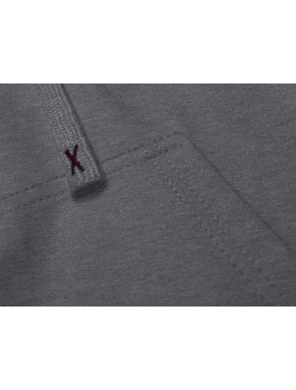 Tmavě šedá krátká tepláková mikina s kapucí model 18378843 - J.STYLE