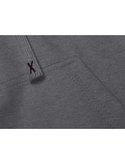 Tmavě šedá krátká tepláková mikina s kapucí model 18378843 - J.STYLE