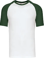 Kariban K 330 Baseballové tričko 20.K330 white/forest green