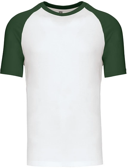 Kariban K 330 Baseballové tričko 20.K330 white/forest green Kariban K 330 Baseballové tričko 20.K330 white/forest green