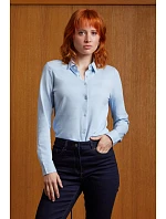 Women Halenka s dlouhým rukávem soft blue model 22499732 - NEOBLU Women Halenka s dlouhým rukávem soft blue model 22499732 - NEOBLU