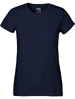 O Dámské tričko z těžké bio bavlny navy model 22505524 - Neutral O Dámské tričko z těžké bio bavlny navy model 22505524 - Neutral