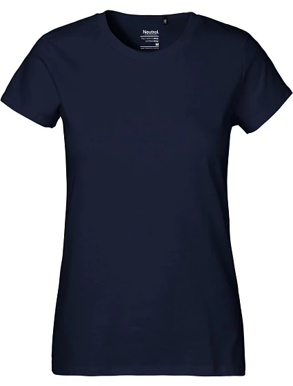 O Dámské tričko z těžké bio bavlny navy model 22505524 - Neutral O Dámské tričko z těžké bio bavlny navy model 22505524 - Neutral
