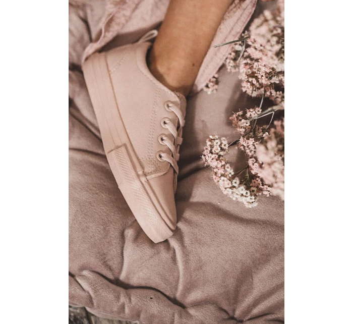 Kožené tenisky Big Star model 21571708 Nude - Big Star Shoes Kožené tenisky Big Star model 21571708 Nude - Big Star Shoes