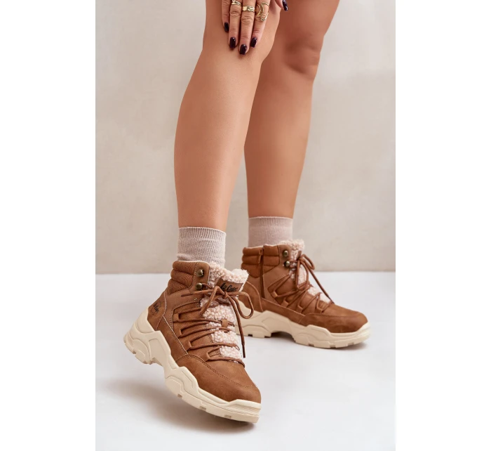 Zateplené Dámské Trekové Boty Lee Cooper LCJ-24-03-3061L Hnědé