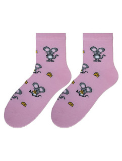 Ponožky Bratex POP-D-172 Pink