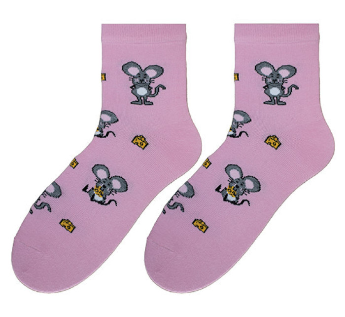 Ponožky Bratex POP-D-172 Pink