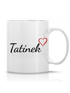 TATÍNEK - klasický bílý keramický hrníček 300 ml