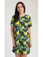 Dámská noční košile s krátkým rukávem model 19778257 - Vienetta Dámská noční košile s krátkým rukávem model 19778257 - Vienetta