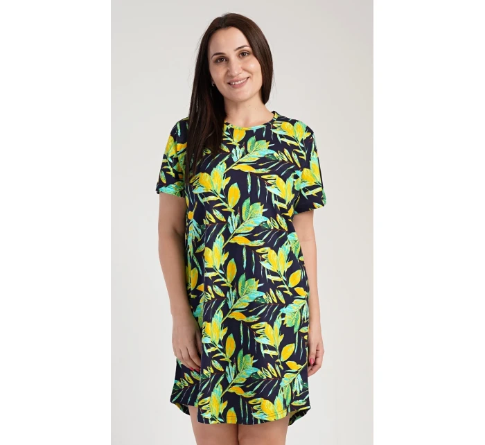 Dámská noční košile s krátkým rukávem model 19778257 - Vienetta Dámská noční košile s krátkým rukávem model 19778257 - Vienetta