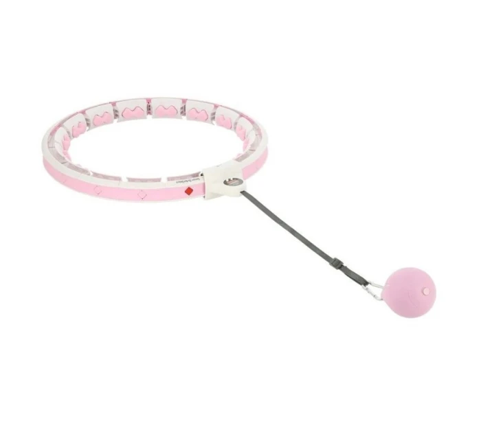 Obruč HMS HHW06 s výstupky, závažím a počítadlem růžová