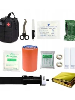 Taktická vojenská lékárnička s 12 položkami HELBO Depan HEL004 černá (HEL004-Black)