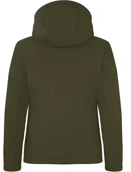 Padded Hooded Softshell Women Dámská zateplená softshellová bunda s kapucí model 22454966 fog green - Clique Padded Hooded Softshell Women Dámská zateplená softshellová bunda s kapucí model 22454966 fog green - Clique