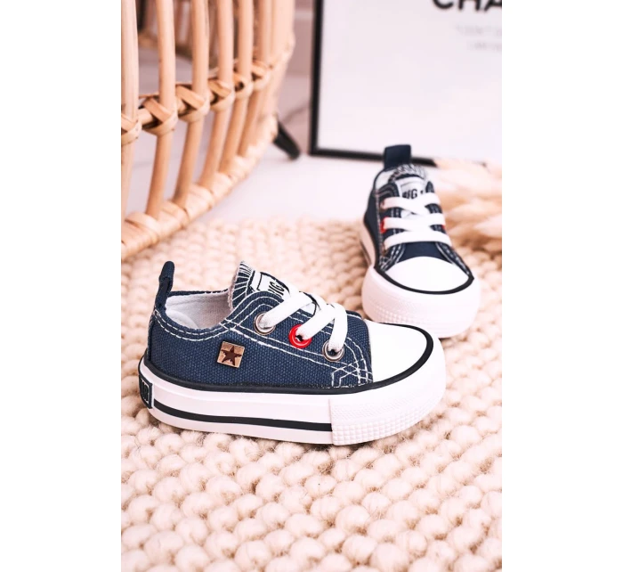 Dětské Klasické Tenisky Nízké BIG STAR HH374195 Tmavě Modré Dětské Klasické Tenisky Nízké BIG STAR HH374195 Tmavě Modré