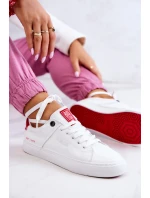 Kožené tenisky Big Star JJ274212 bílé a červené Kožené tenisky Big Star JJ274212 bílé a červené