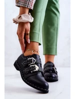 Dámské kůže Polobotky Se model 21581607 Lu Boo Černé - Boto