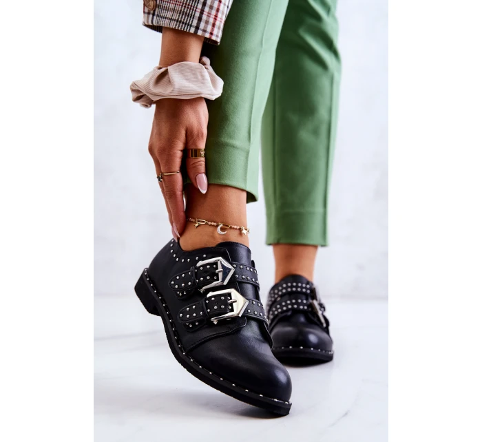 Dámské kůže Polobotky Se model 21581607 Lu Boo Černé - Boto