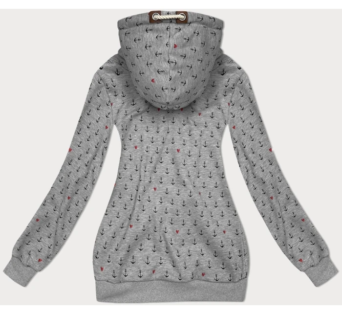 Dámská mikina (2304) šedá s potiskem -Goodlooking Dámská mikina (2304) šedá s potiskem -Goodlooking