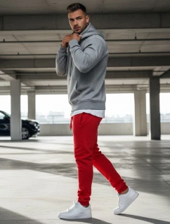 Pánské tepláky červené Dstreet model 21962570 - FashionStreet