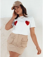 Dámská mini sukně QUILLA béžová FashionStreet CY0439