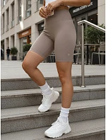 Dámské cyklistické šortky s vysokým pasem šedé FashionStreet SY0584 Dámské cyklistické šortky s vysokým pasem šedé FashionStreet SY0584