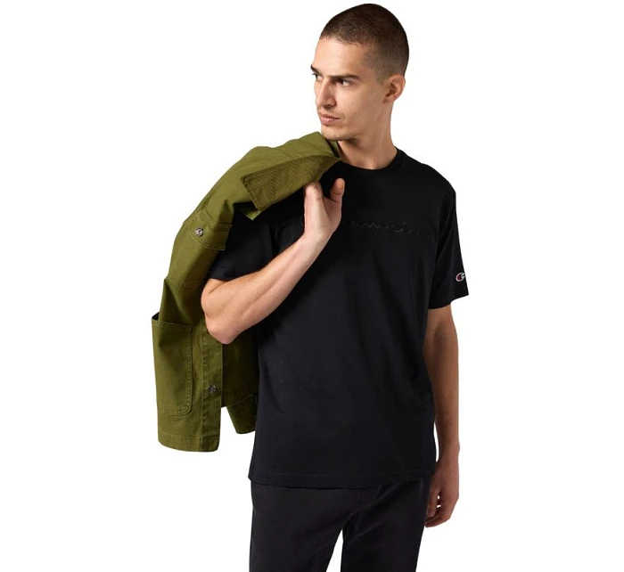 Pánské tričko SS Tee black model 21479795 KK001 pánské - CHAMPION