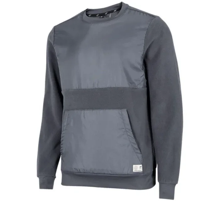 Pánská fleecová mikina s kapucí M H4Z22BLM01022S - 4F