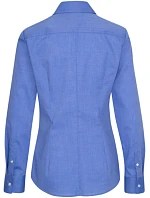 Blouse Slim LSL Halenka s dlouhým rukávem model 22501357 mid blue - Seidensticker Blouse Slim LSL Halenka s dlouhým rukávem model 22501357 mid blue - Seidensticker