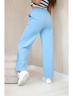 Kalhoty Punto s širokou nohavicí modrý Kalhoty Punto s širokou nohavicí modrý