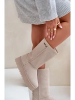 Vysoké Sněhule Na Platformě Big Star model 21679168 Světle Béžové - Big Star Shoes