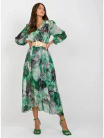 Dámské šaty 3062 4.17P černá a zelená - FPrice