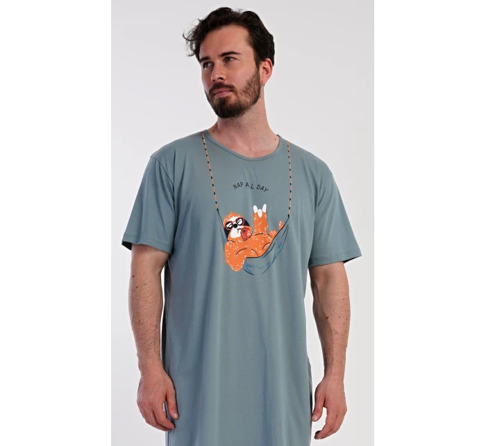 Pánská noční košile s krátkým rukávem model 21362744 - Vienetta MAN