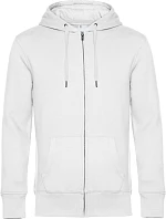 B&C KING Zipped Hood_° Pánská mikina s kapucí 01.U03K white
