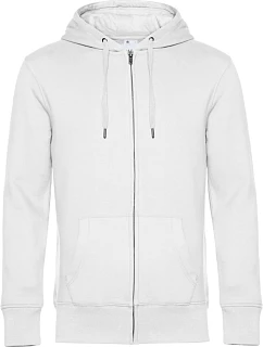 B&C KING Zipped Hood_° Pánská mikina s kapucí 01.U03K white