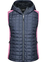 Daiber JN 767 Dámská pletená hybridní vesta 02.0767 pink melange/anthracite melange Daiber JN 767 Dámská pletená hybridní vesta 02.0767 pink melange/anthracite melange