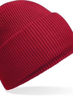 Beechfield B 385R Pletená čepice s manžetou "Recycled" 53.385R classic red