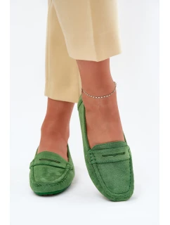 Dámské Semišové Mokasíny Zelené model 21701525 - Boto