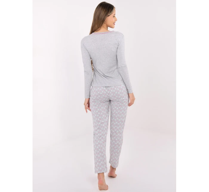 Pyžamo DU PI FP 002.87 šedé Pyžamo DU PI FP 002.87 šedé