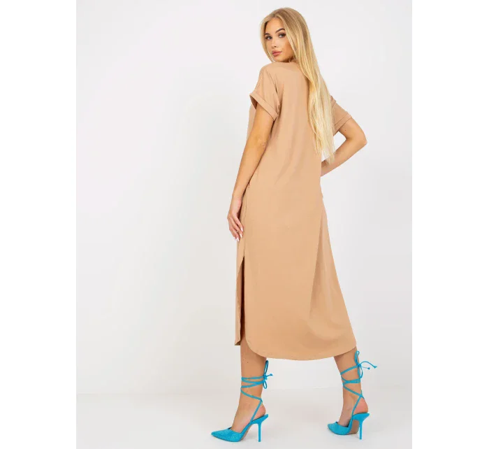 Šaty TW SK OB031.11 velbloud Šaty TW SK OB031.11 velbloud